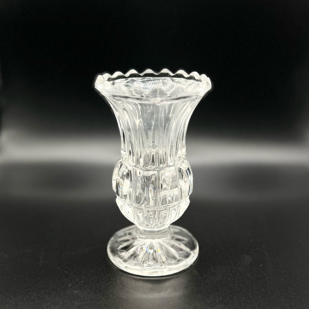 Princess House Crystal Lead Footed Flower Bud Vase